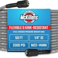 Alternative view of Special QC Installed Pressure Washer Hose 50 ft, Flexible & Kink-resistant, Steel-Braided & Durable- 3/8 QC