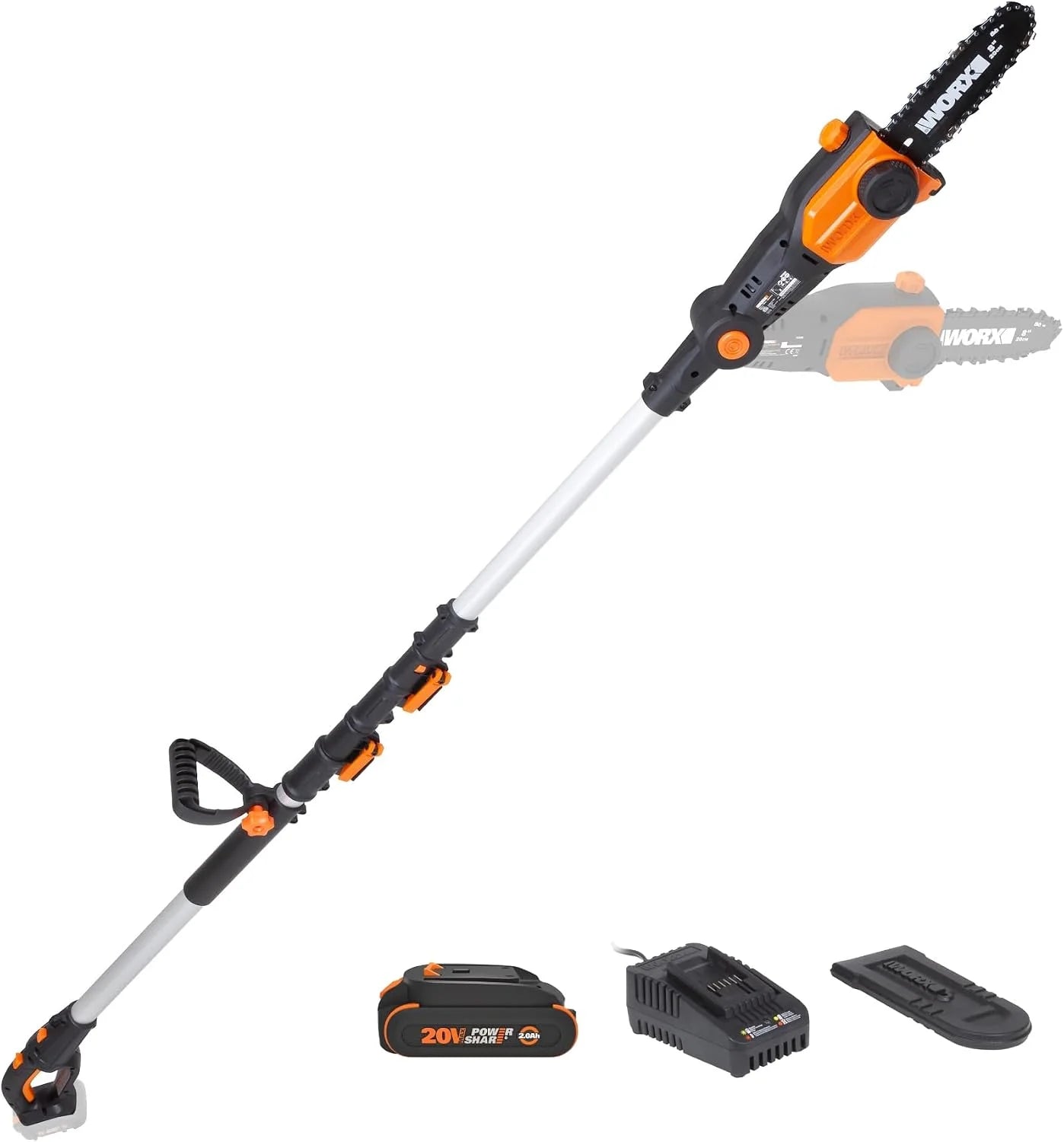 Special WORX Cordless Pole Saw, 20V 8 Chainsaw, WG349.9 - Image 2