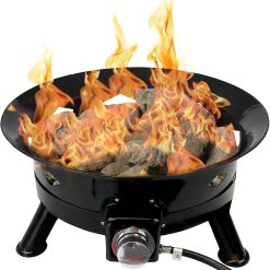 Alternative view of Special Flame King Smokeless Propane Fire Pit, 24-inch Portable Firebowl, 58K BTU with Self Igniter, Cover, & Carry Straps for RV