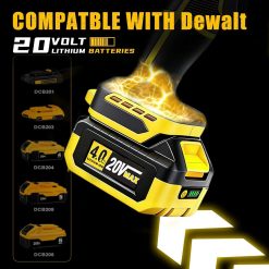 Alternative view of Special Leaf Blower for DEWALT 20V Max Battery, 720-CFM 180-MPH Handheld Electric Brushless Dust Blower with Light " For Yard Cleanup