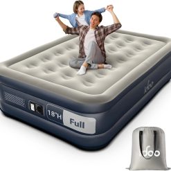 Alternative view of Special Queen Air Mattress with Built in Pump, 18 Raised Comfort Inflatable Blow up Mattress, Upgraded Support Structure