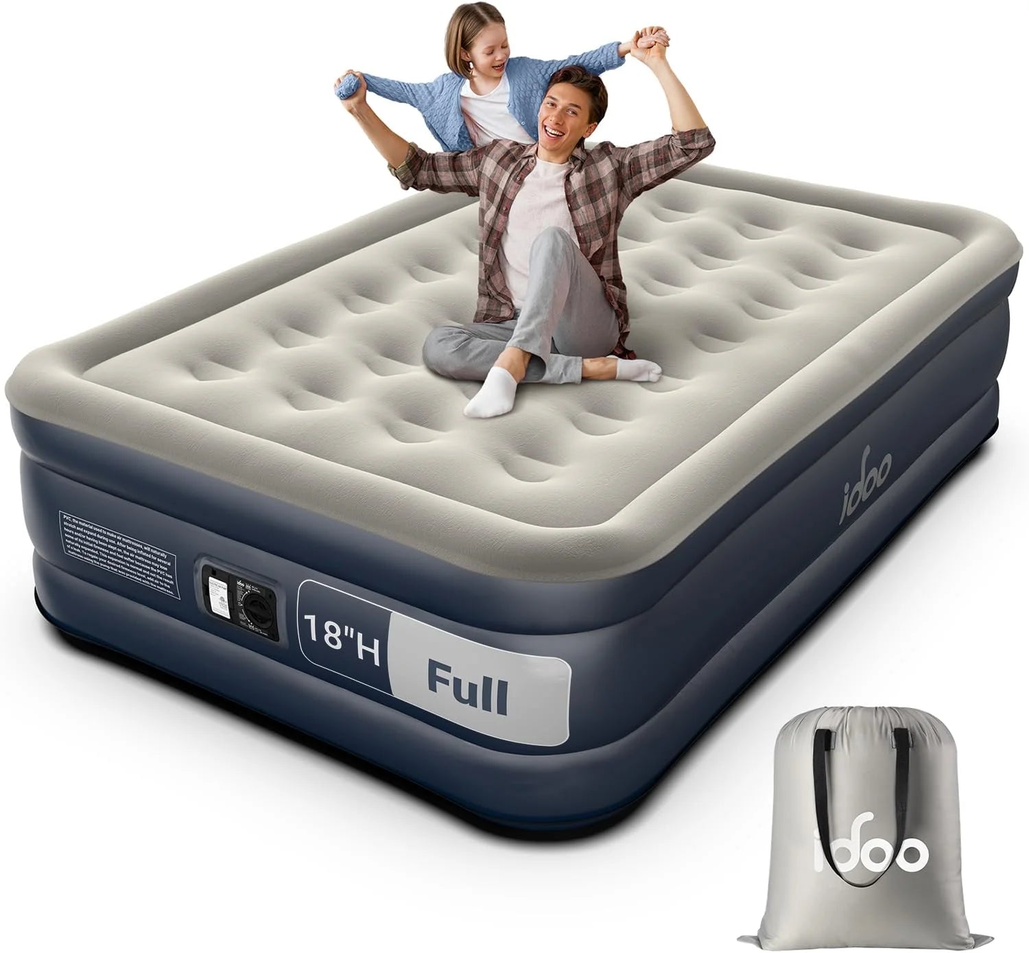 Special Queen Air Mattress with Built in Pump, 18 Raised Comfort Inflatable Blow up Mattress, Upgraded Support Structure - Image 2