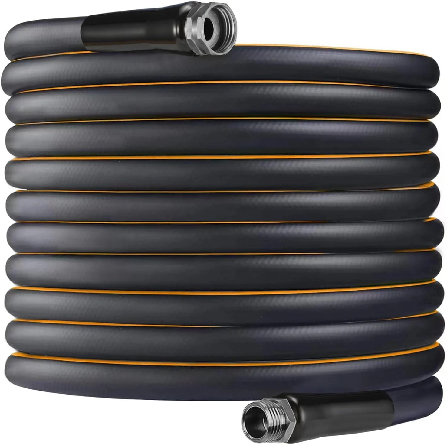 Special 200ft x 5/8 in Heavy Duty, Flexible and Lightweight Water Hose, Burst 600 psi, 3/4” Solid Metal Fittings - Image 2