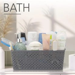 Alternative view of Special Large Storage Baskets with Handles, Decorative Woven Pattern, Versatile and Stylish Organizers for Home