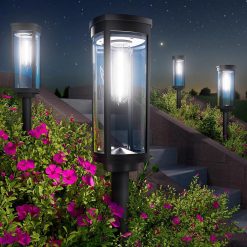 Special BITPOTT Bright Solar Pathway Lights Outdoor, 8 Pack Solar Powered Garden Lights Waterproof IP65