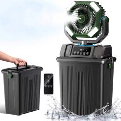 Alternative view of Special Etholzon 40000mAh Misting Fans for Outside, 15L Large Tank Portable Misting Fan, Battery Powered Outdoor Mister Fan with Remote & LED Light