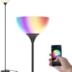 Special PESRAE Floor Lamp, Remote Control, Bulb Included