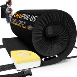 Special CYMULA Memory Foam Camping Mattress Pad, CertiPUR-US Sleeping Mat, Portable Roll Up Mattress for Adults