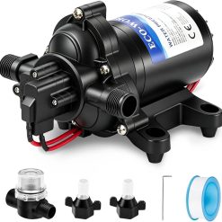 Alternative view of Special 33-Series Industrial Water Pressure Pump 110V AC 4.0GPM 50PSI RV Fresh Water Diaphragm Pump include Garden
