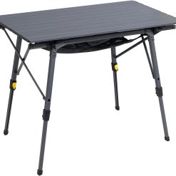 Alternative view of Special Outdoor Folding Portable Picnic Camping Table with Adjustable Height Aluminum Roll Up Table Top Mesh Layer