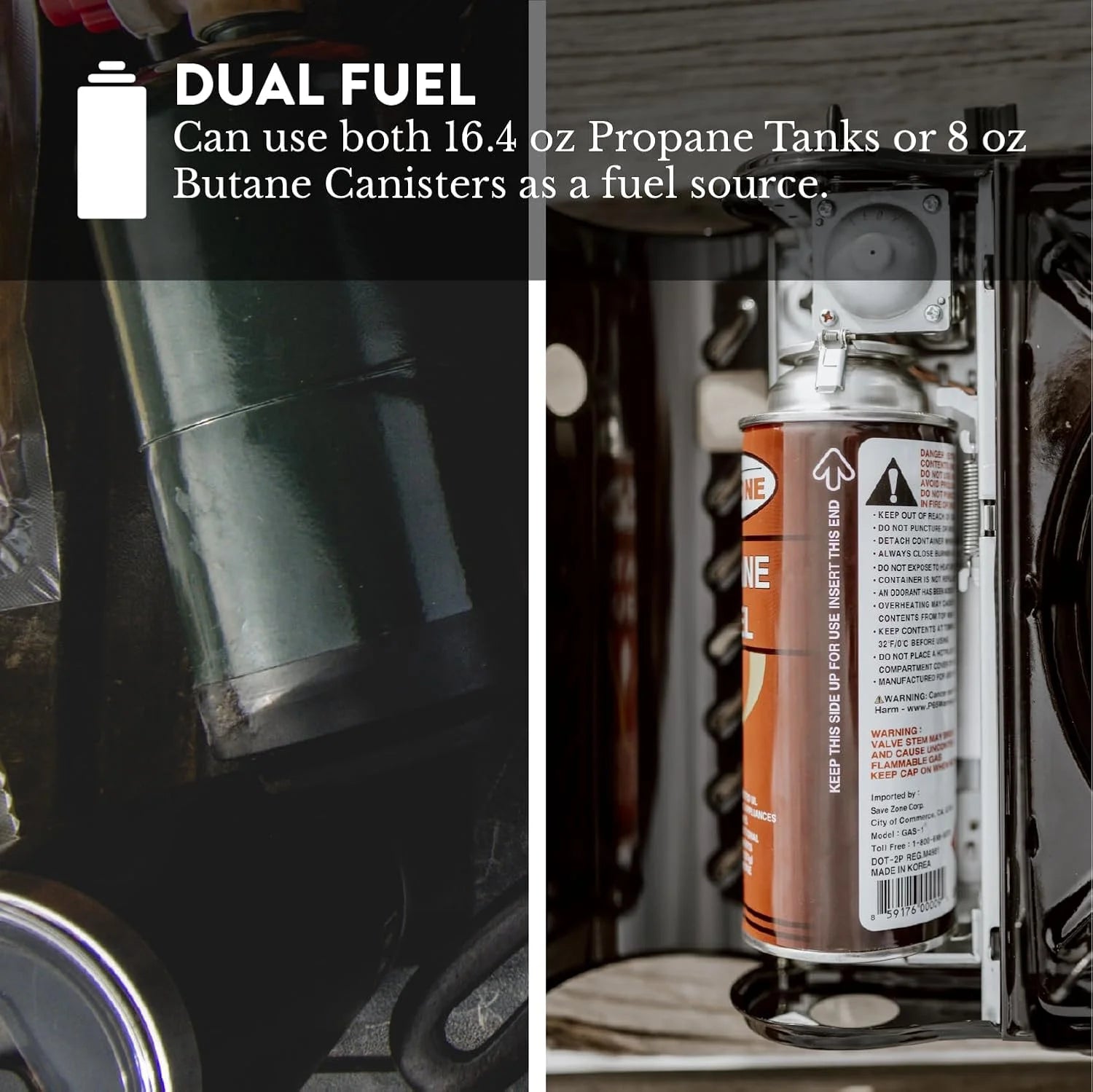 Special 15, 000 BTU Propane or Butane Stove Dual Fuel Stove Portable Camping Stove - Image 4