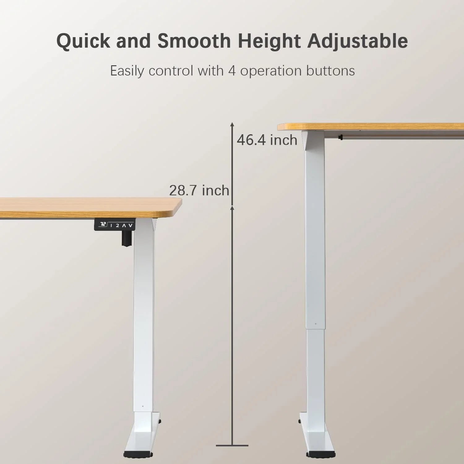 Special 55 x 24 Inches Electric Height Adjustable Standing Desk Large Sit Stand Up Desk Home Office Computer Desk Memory - Image 9
