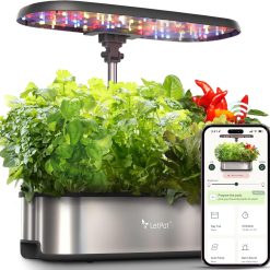 Special LPH-SE Hydroponics Growing System, 12 Pods Smart Herb Garden Kit Indoor, with 24W Growing LED, 5.5L Water Tank