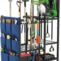 Special Garden Tool Organizer with Pegboard, Yard Tool Holder Standing for Garage Organization, Up to 30 " For Garage Organization