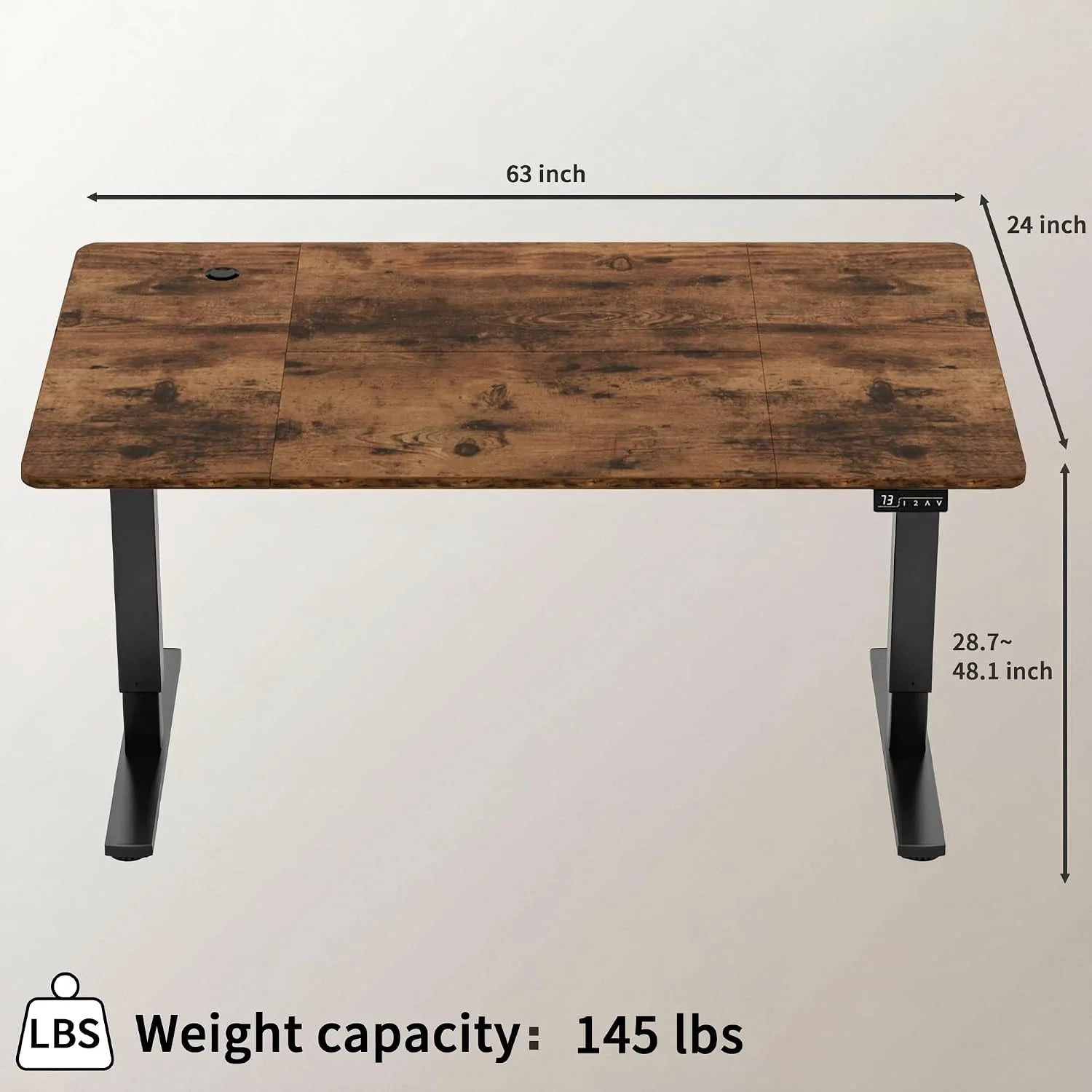 Special 55 x 24 Inches Electric Height Adjustable Standing Desk Large Sit Stand Up Desk Home Office Computer Desk Memory - Image 71