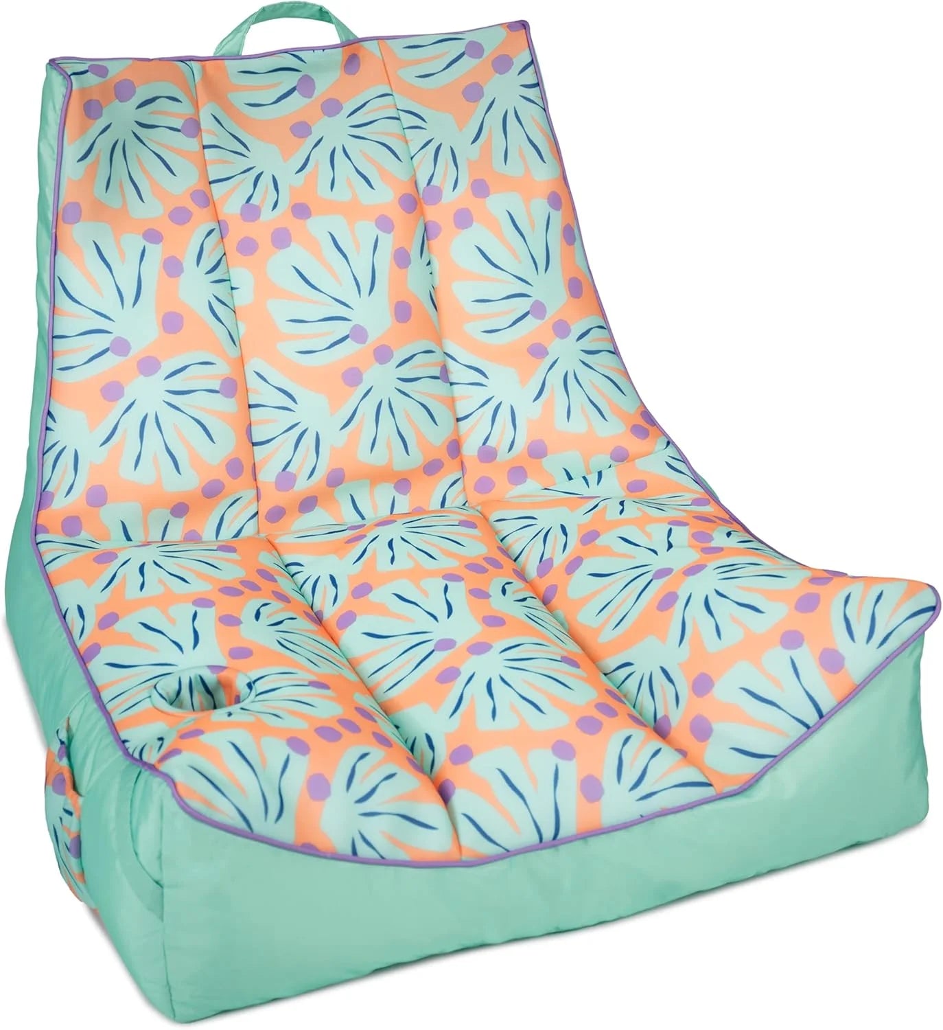 Special Joe Captain鈥檚 Float No Inflation Needed Pool Lounger, Sweet Shells Peach Double Sided Mesh, 3 feet - Image 4
