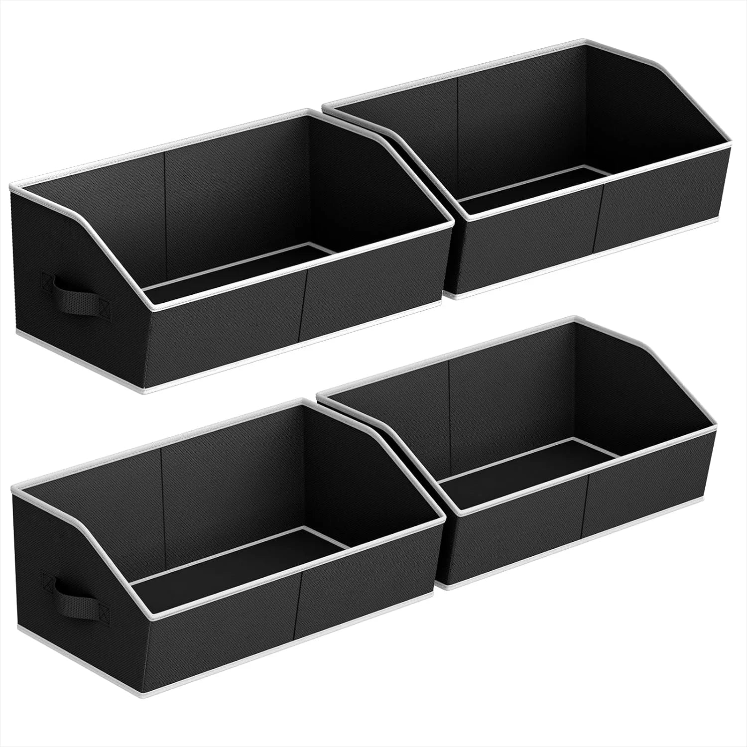 Special Homsorout Closet Organizers Bins 6 Packs, Large Closet Shelf Organizer with Handles, Fabric Trapezoid Storage - Image 4