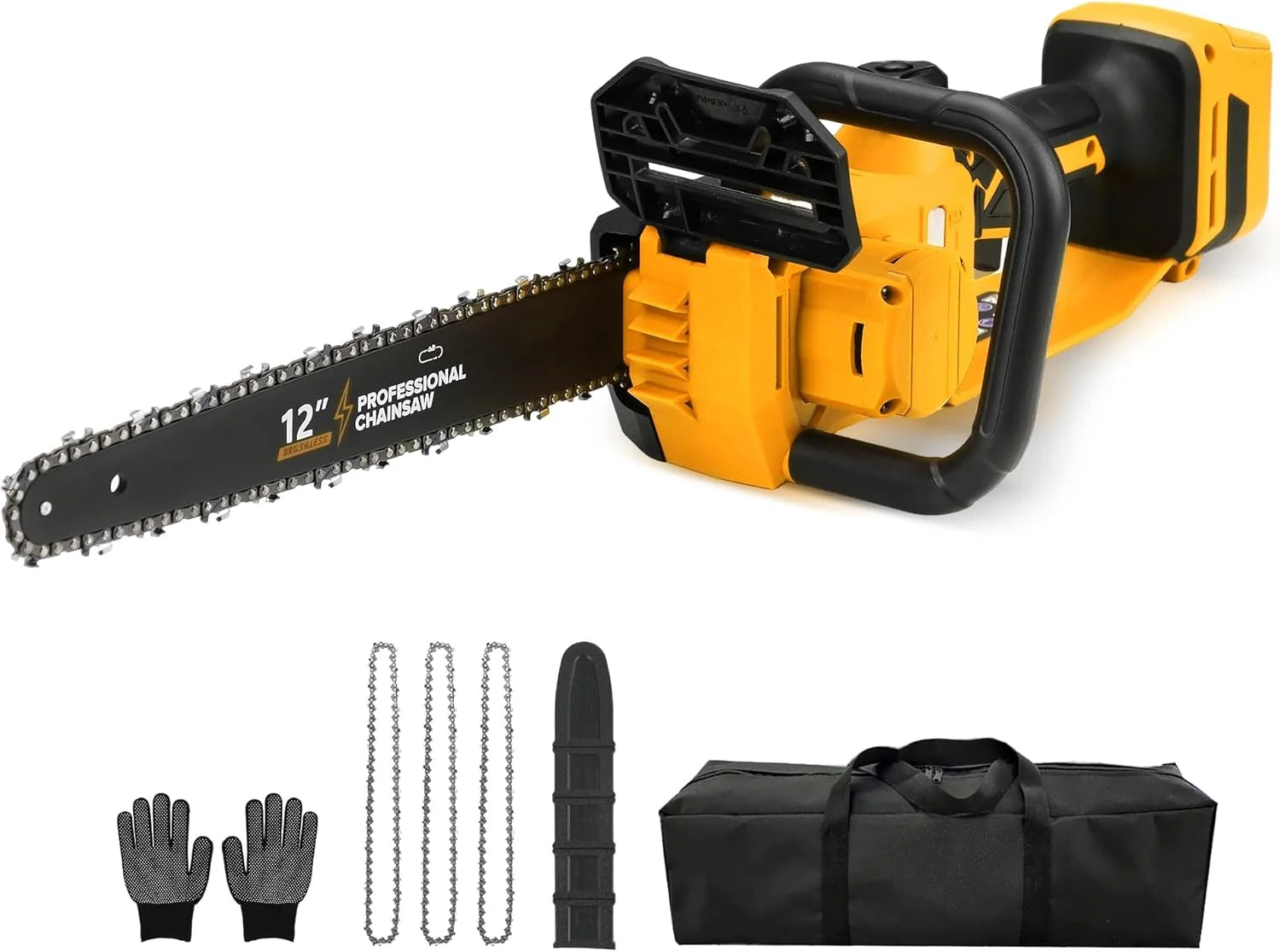 Special Electric Chainsaw 12 Cordless Tool Only for Dewalt 20V/60V Battery with Auto Oiler & Security Lock - Image 2