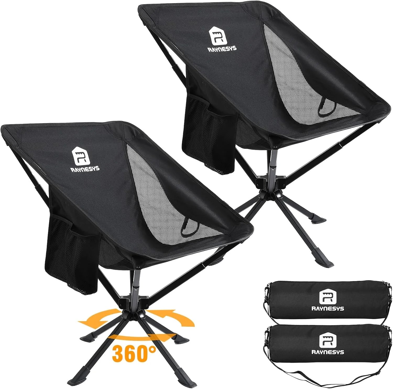 Special Portable Swivel Camping Chair, 8 Seconds Quick Setup Easy Carry, 3.8Lb Lightweight Folding Chairs for Hiking - Image 2