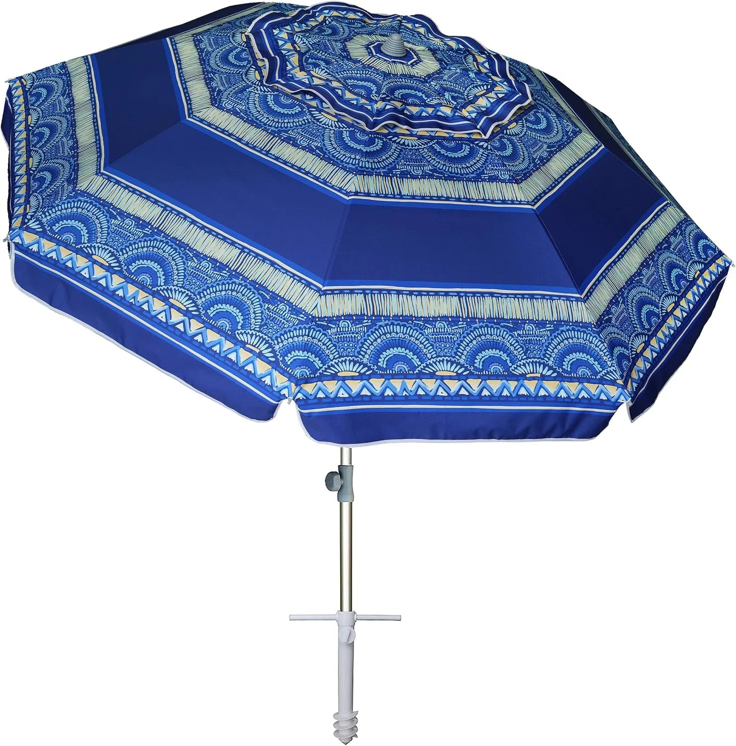 Special AMMSUN 7ft Heavy Duty High Wind Beach Umbrella with Sand Anchor Vent Tilt UPF 50+ Sun Protection - Image 7