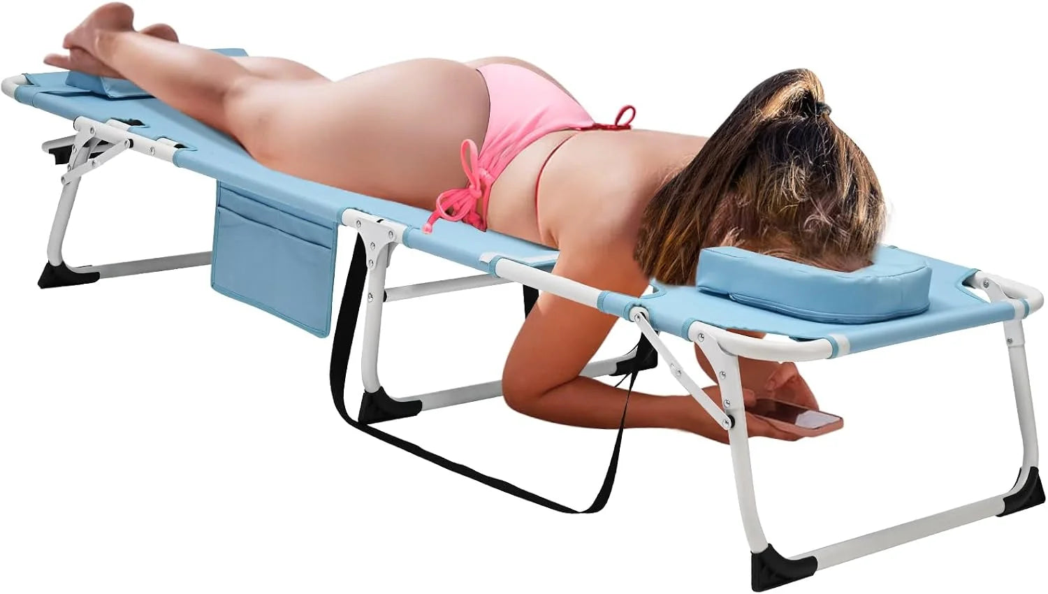Special DoCred Heavy Duty Chaise Lounge Chair, Adjustable 5-Position Folding Chaise Lounge Chairs for Outside - Image 10