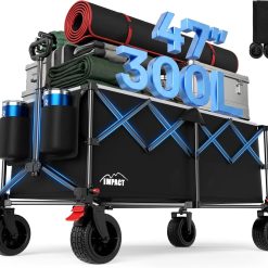 Alternative view of Special 47 Collapsible Wagon Cart Foldable 300L Capacity Compact Folded Size