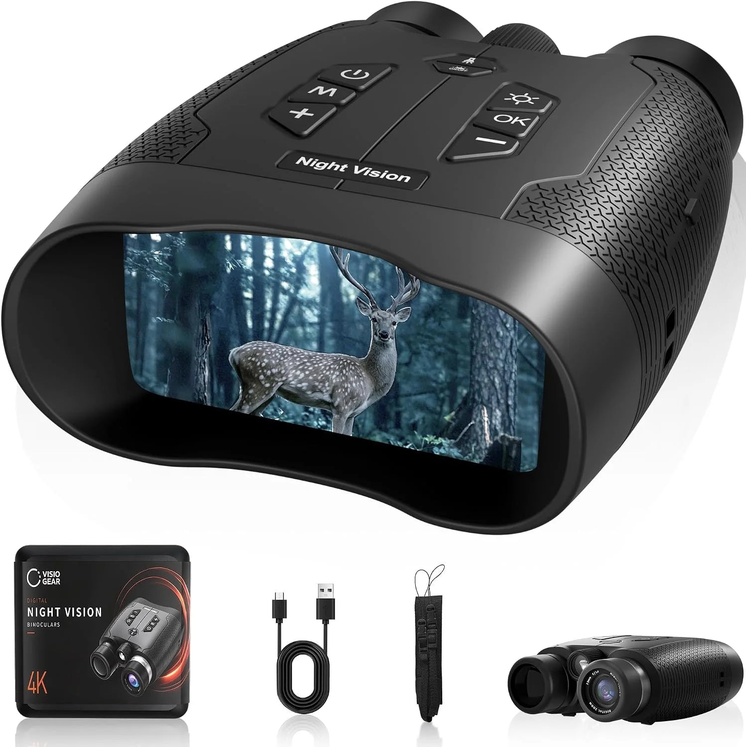 Special Night Vision Binoculars, Night Thunder X3 4K Night Vision Goggles for Adults, 2000ft Range, 5000mAh Battery - Image 4