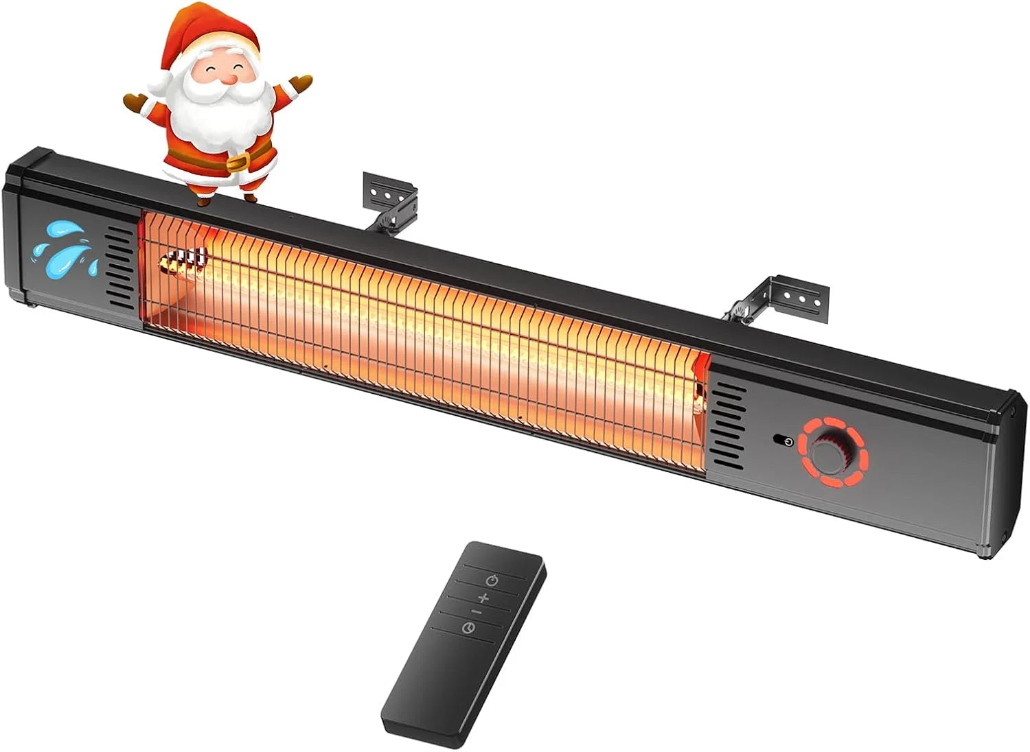 Special Outdoor Heater for Patio 1500W, 8H Timer, Waterproof, Infrared Electric Wall-Mounted Patio Heater