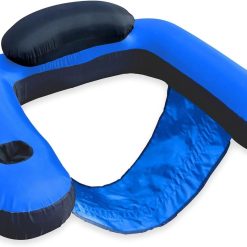 Alternative view of Special Original Fabric Covered Inflatable Pool Lounger, with Comfortable Sling Seat