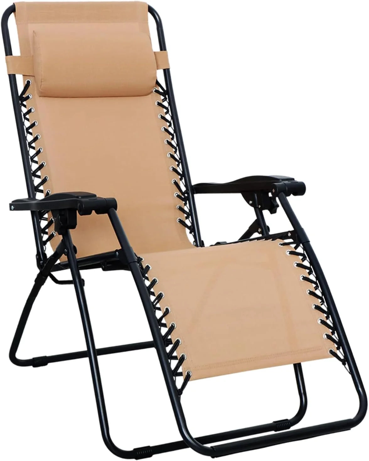 Special Amazon Basics Zero Gravity Lounge Chair with Pillow, Foldable Outdoor Reclining Chair for Patio and Beach