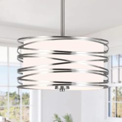 Alternative view of Special 12.6” Farmhouse Chandeliers for Dining Room, 3-Light Industrial Metal Hanging Light Fixture