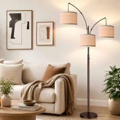 Special Nintiue 80-in 3-Light Dimmable Arc Floor Lamp, 3000LM