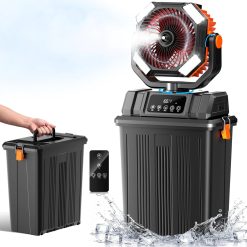 Special Etholzon 40000mAh Misting Fans for Outside, 15L Large Tank Portable Misting Fan, Battery Powered Outdoor Mister Fan with Remote & LED Light