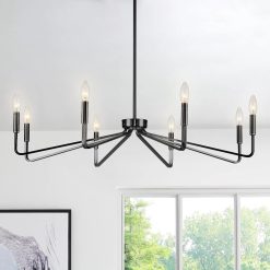 Special ACANER 6-Light Brushed Gold Farmhouse Chandelier for Dining Room