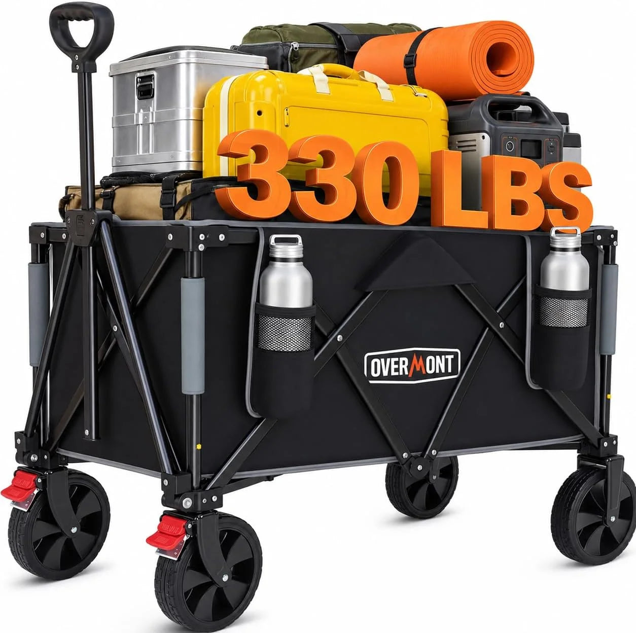 Special Ultra Compact Collapsible Wagon Cart, Lightweight Foldable Wagon with All Terrain Wheels - Image 3
