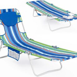 Alternative view of Special WEJOY Folding Tanning Chair with Face Hole, 5-Position Face Down Beach Lounge Chair for Sunbathing