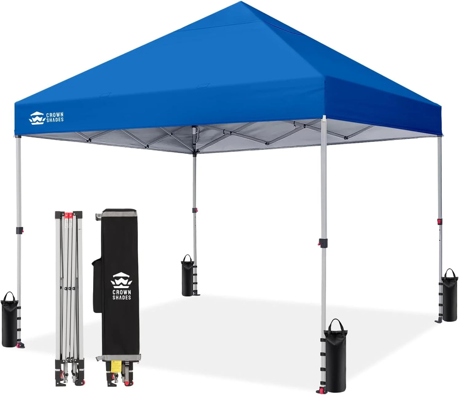 Special CROWN SHADES 10×10 Pop Up Canopy, Patented CenterLok One Push Tent Canopy, 8 Stakes, 4 Ropes (10×10 - Image 16