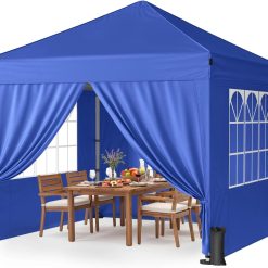 Alternative view of Special Vinabilia 10x10 Pop Up Canopy Tent with One-Push Center Lock,White