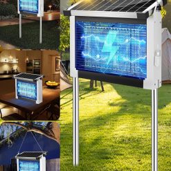 Alternative view of Special Solar Bug Zapper Outdoor, PhatroyYee Mosquito Zapper 4500V, Waterproof Portable Fly Zapper, Rechargeable Electric