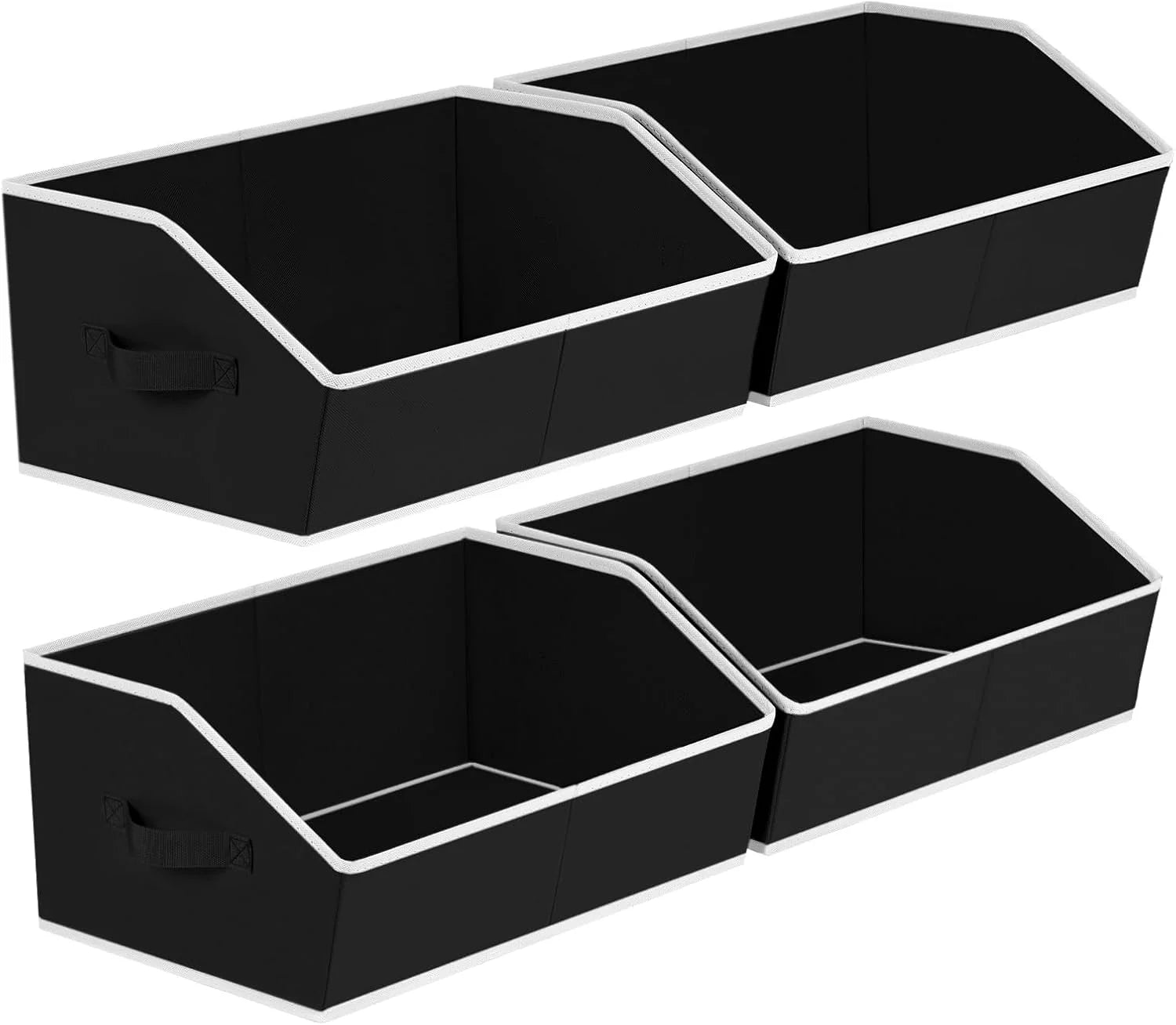 Special Homsorout Closet Organizers Bins 6 Packs, Large Closet Shelf Organizer with Handles, Fabric Trapezoid Storage - Image 3