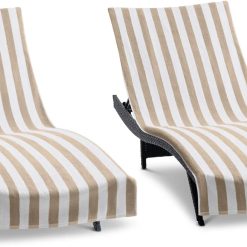 Alternative view of Special California Chaise Lounge Cover Towel with Pocket – Pack of 2 – Striped 100% Cotton Cabana Cover for Beach Pool – For Home Projects