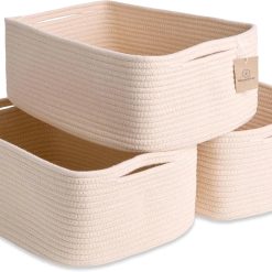 Alternative view of Special Woven Rope Baskets for Organizing, 3 Pack, 15.5 x 11 x 5.5 Storage Bins, Storage baskets and organizer bins