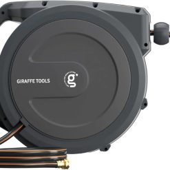 Special Retractable Garden Hose Reel 1/2 Inch x 130 ft, Super Heavy Duty, Wall Mounted and 180 Deg Swivel Bracket
