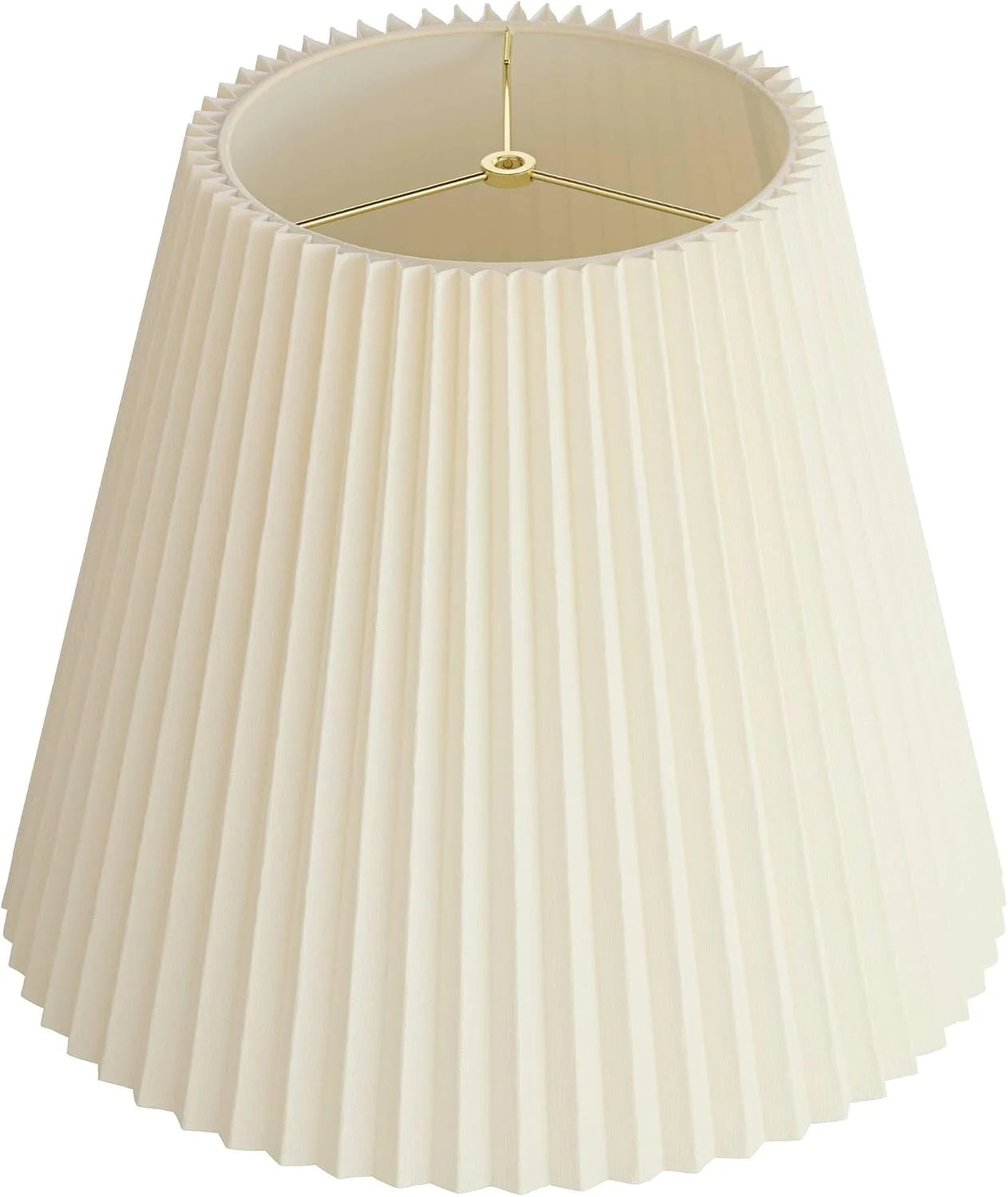 Special 10 Top x 17 Bottom x 14 1/2 High x 14 3/4 Slant Lamp Shade (Pre-Assembled) Replacement Large Ivory White Bell Round - Image 9
