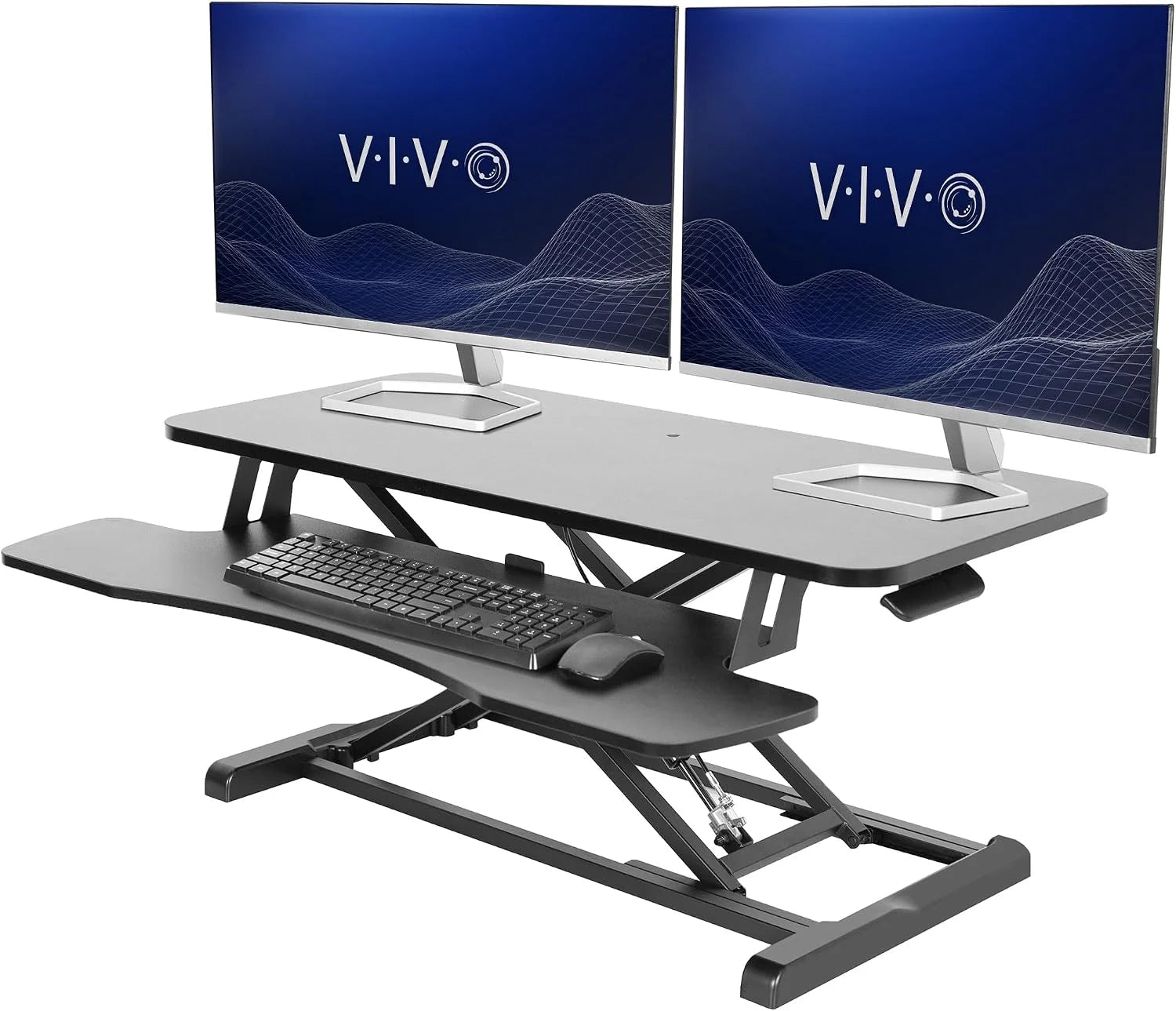 Special 32 inch Desk Converter, K Series, Height Adjustable Sit to Stand Riser, DESK-V000K - Image 16
