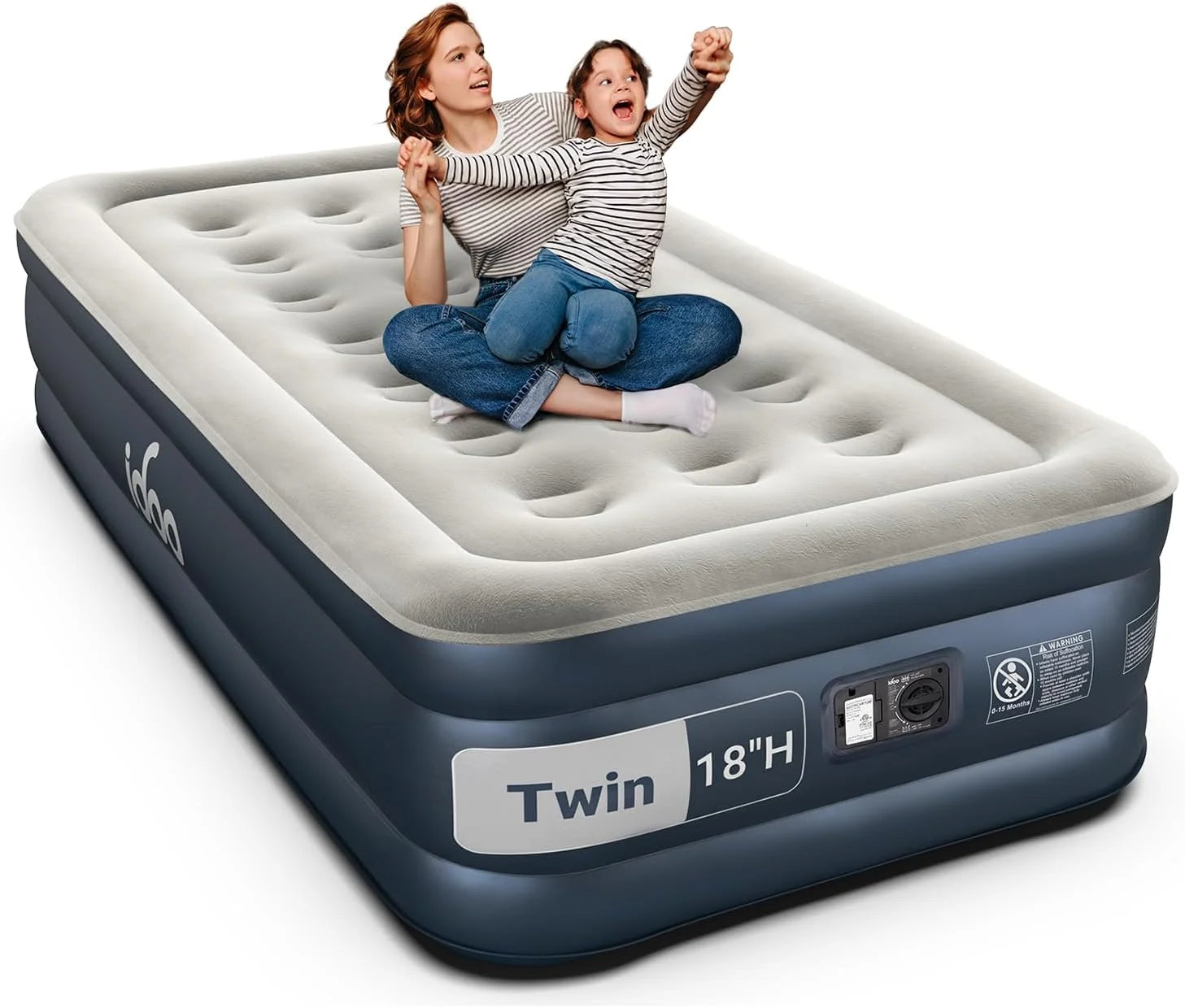 Special Queen Air Mattress with Built in Pump, 18 Raised Comfort Inflatable Blow up Mattress, Upgraded Support Structure - Image 6