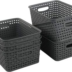 Special Storage Basket, 10.03 x 7.59 x 4.09, Pack of 6, Gray