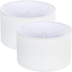 Special Drum Lamp Shades Set of 2 16 Top x 16 Bottom x 10 High