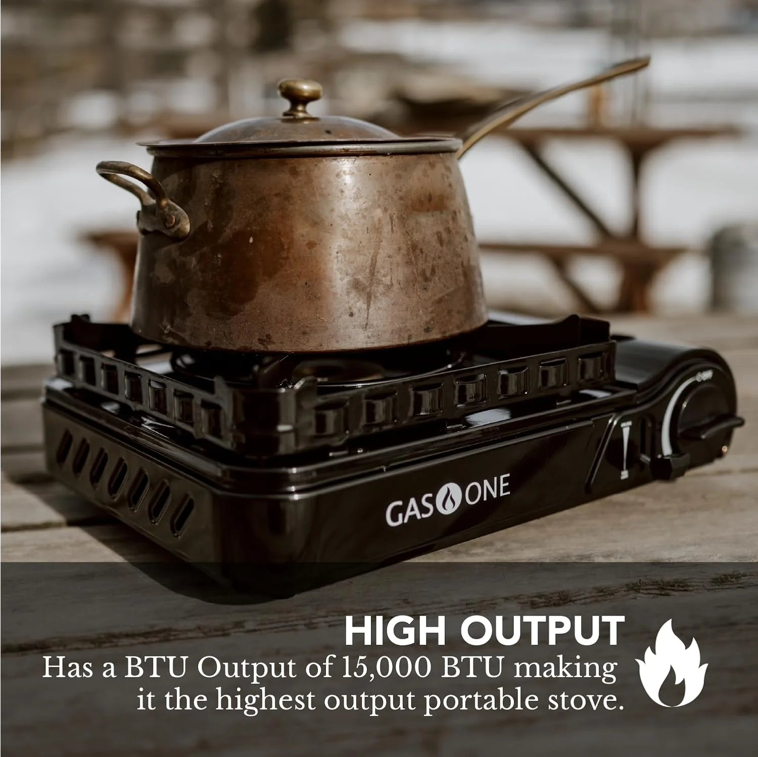 Special 15, 000 BTU Propane or Butane Stove Dual Fuel Stove Portable Camping Stove - Image 5