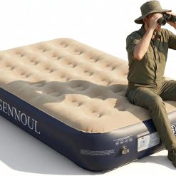 Alternative view of Special SENNOUL Air Mattress Queen with Built in Pump, Inflatable Mattress Blow Up Mattress 18 Raised Comfort